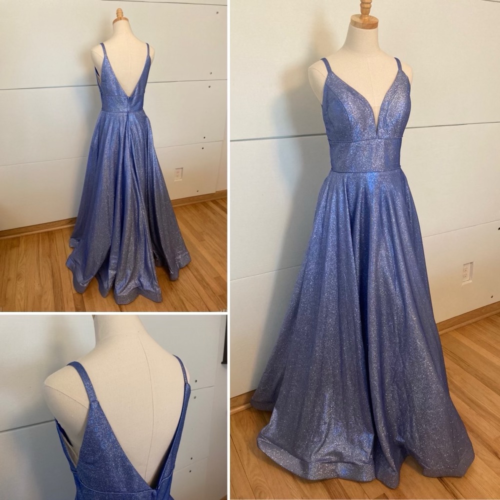 Formal sparkly blue dress!